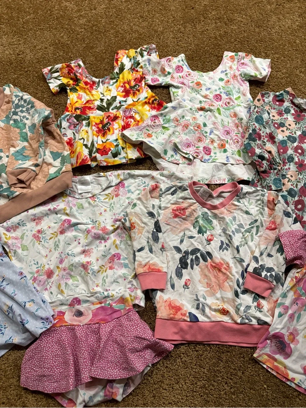 Handmade in USA Boutique Floral Bundle 3T